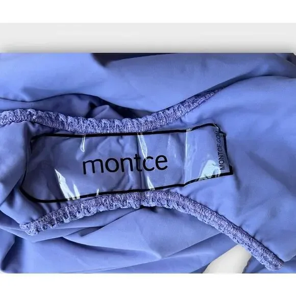 Montce Lavender Textured One Piece Swimsuit - Picture 8 of 9